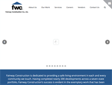 Tablet Screenshot of fairwayconstruction.net